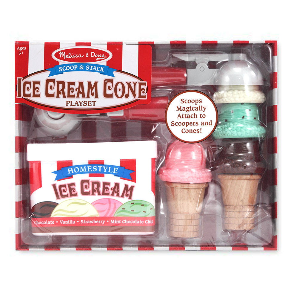 Melissa & Doug Scoop & Stack Ice Cream Cone Play Set