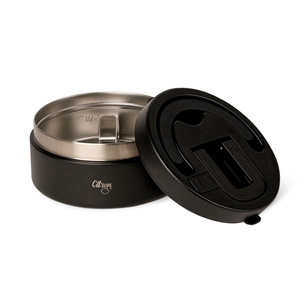 سيترون - حافظة طعام مع فواصل - 400 مل - أسود
