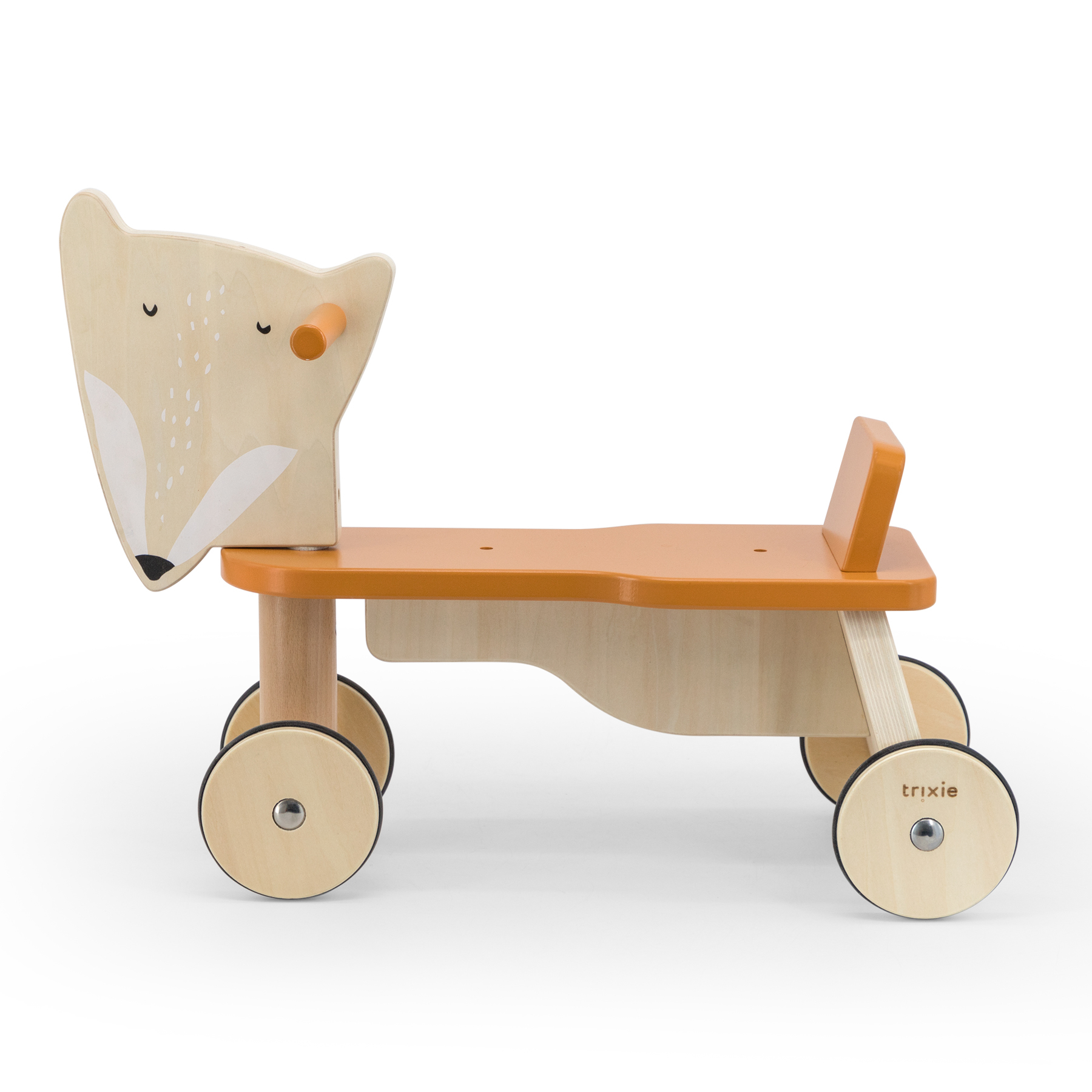 Trixie - Wooden Bicycle 4 Wheels - Mr. Fox - Orange