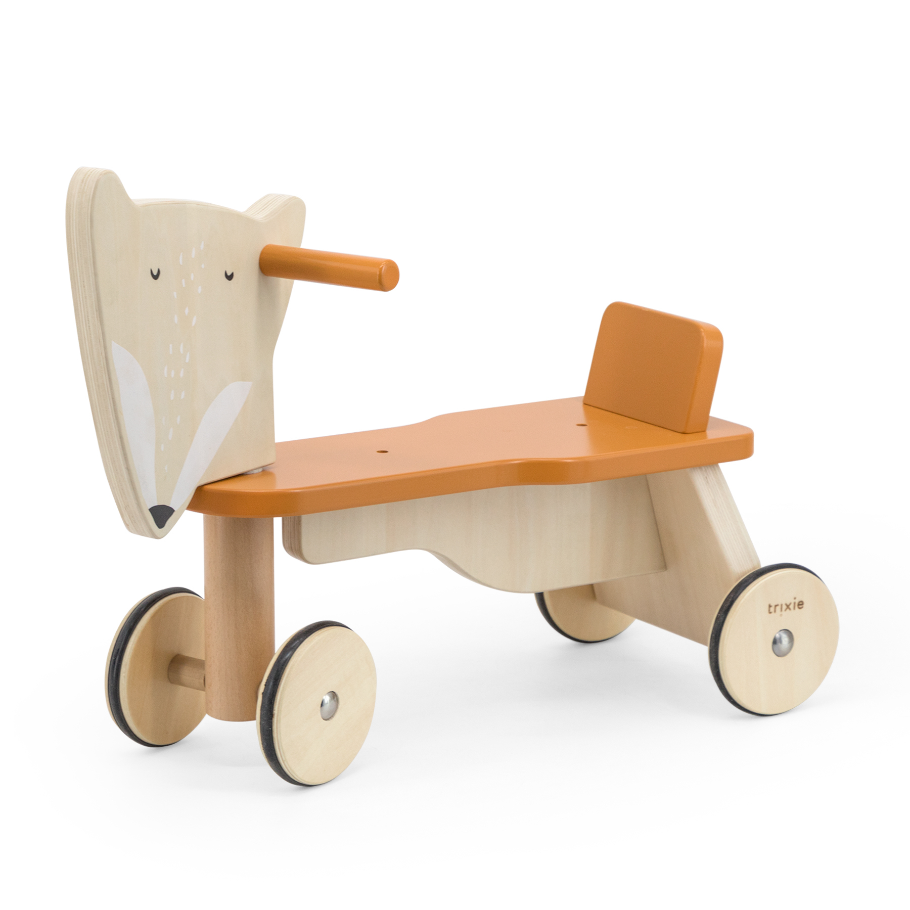 Trixie - Wooden Bicycle 4 Wheels - Mr. Fox - Orange