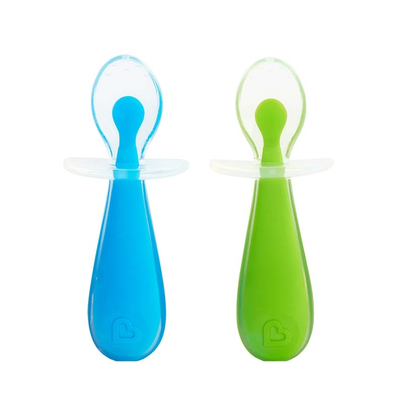 Munchkin - Gentle Scoop Spoons 2pcs - Blue/Green