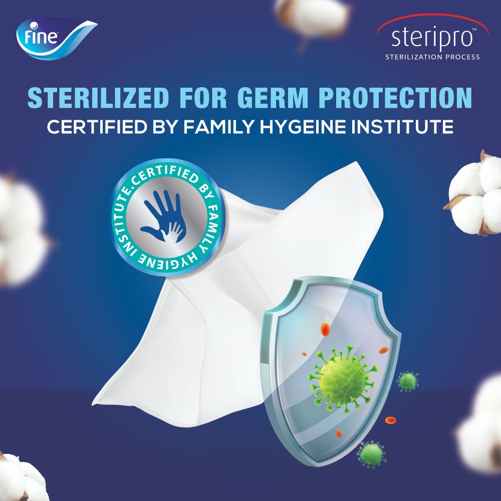 فاين - مناديل وجه بيضاء للجيب - 10 مناديل × 3 طبقات - 10 عبوات