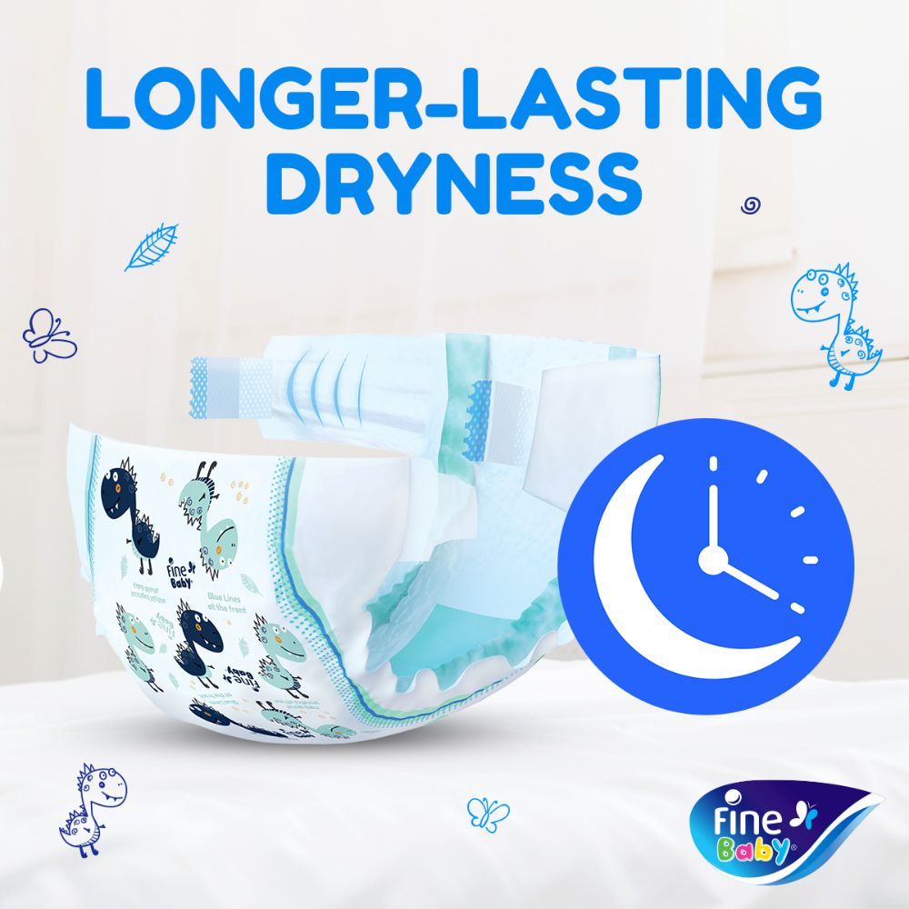 Fine Baby - Baby Diapers 3-6kg Size 2 - Medium - 168pcs