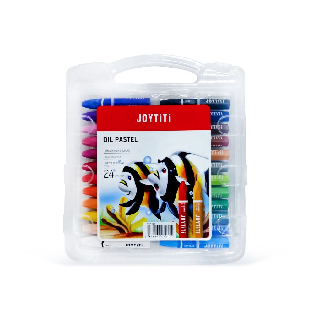 تيتي أقلام تلوين زيتية سداسي 24 لون 75 مم