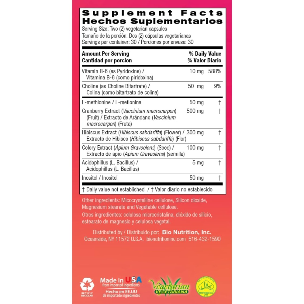 Bio Nutrition - Kidney Bladder Wellness 60 Capsules