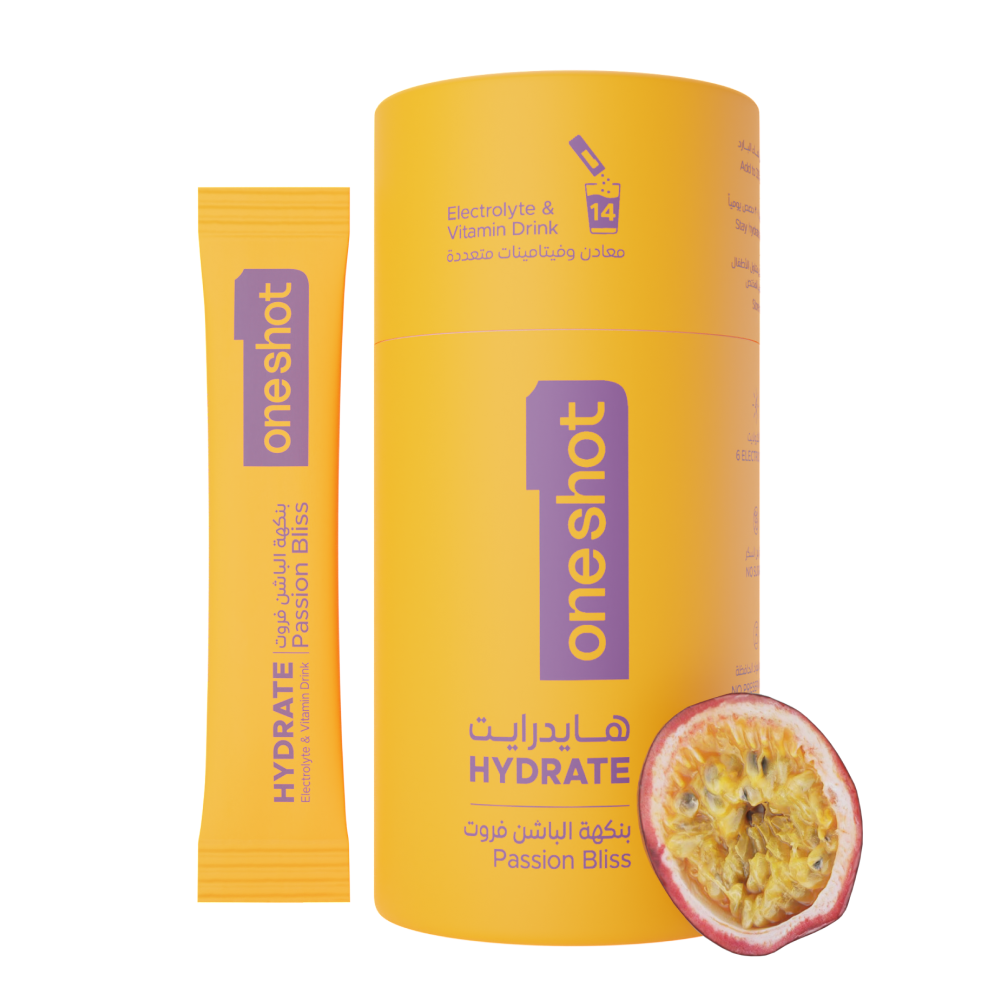 oneshot - Electrolyte Hydration Sticks - Passion Bliss - 14 Sticks