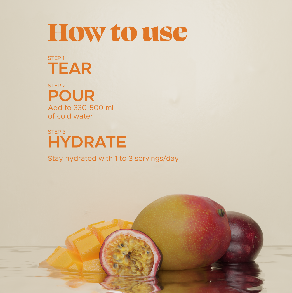 oneshot - Electrolyte Hydration Sticks - Passion Bliss - 14 Sticks