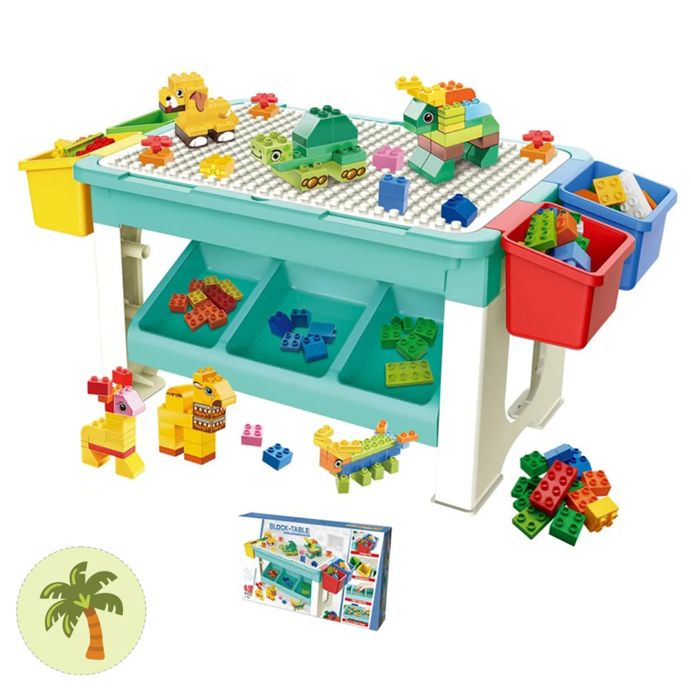 فيجا مجموعة مكعبات التركيب 68 قطعة