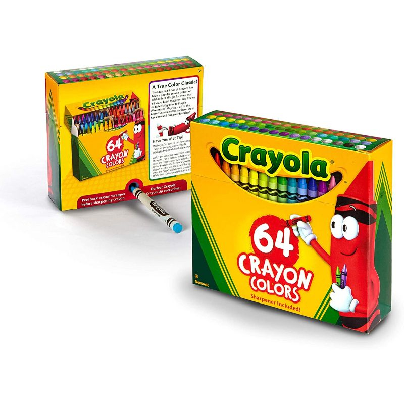 Crayola - Set of 64 Crayons - Non-Peggable