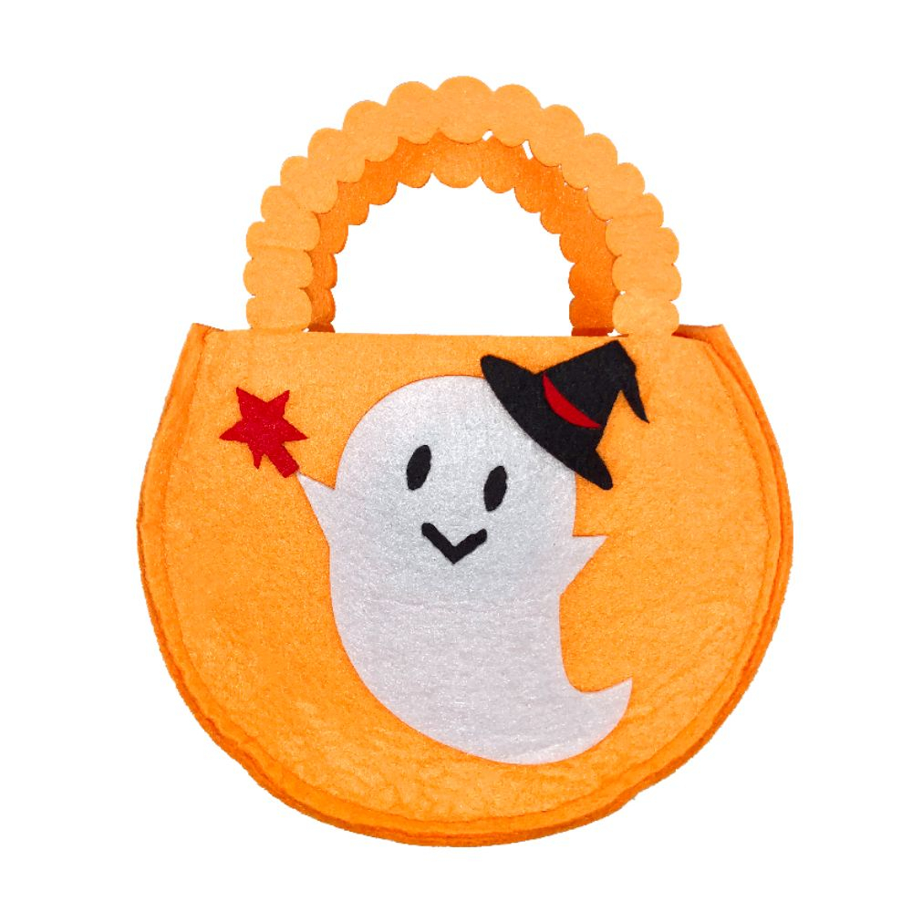 Party Magic - Halloween Trick Or Treat Plush Bag - Orange