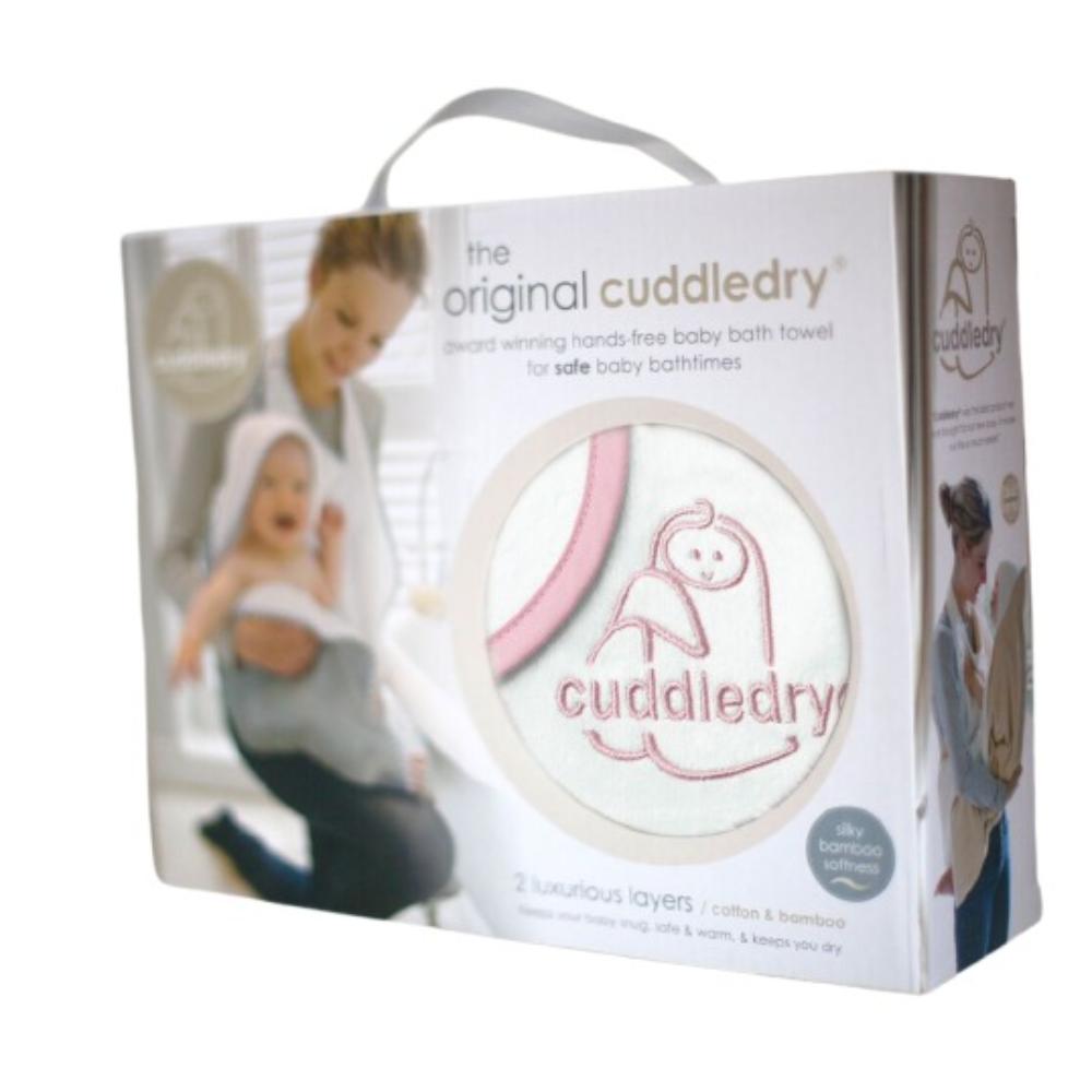 كادل دراي - منشفة الحمام الأصلية - أبيض وزهري