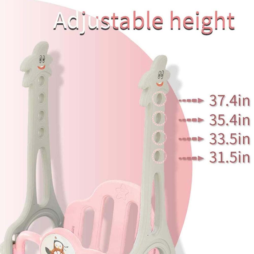 ليتل ستوري أرجوحة وزحليقة 3في1 زهري