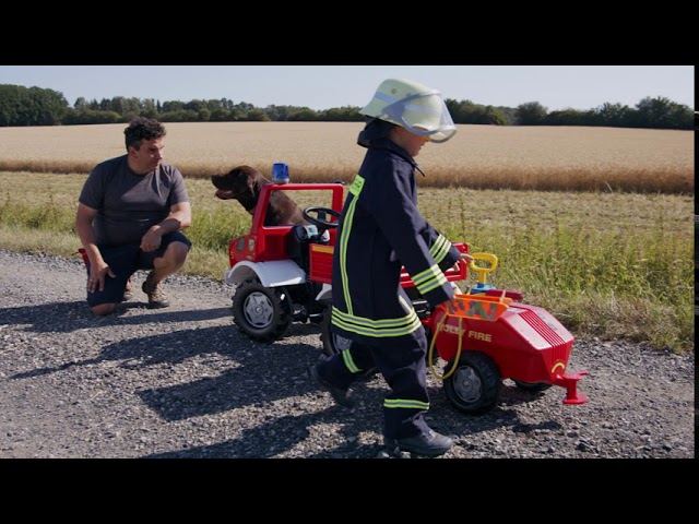Rolly Toys - Ride-On Benz Pedal Truck +Vacumax Water Trailer