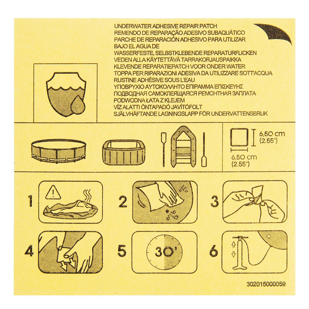 Bestway - Underwater Adhesive Pool Repair Kit - Clear