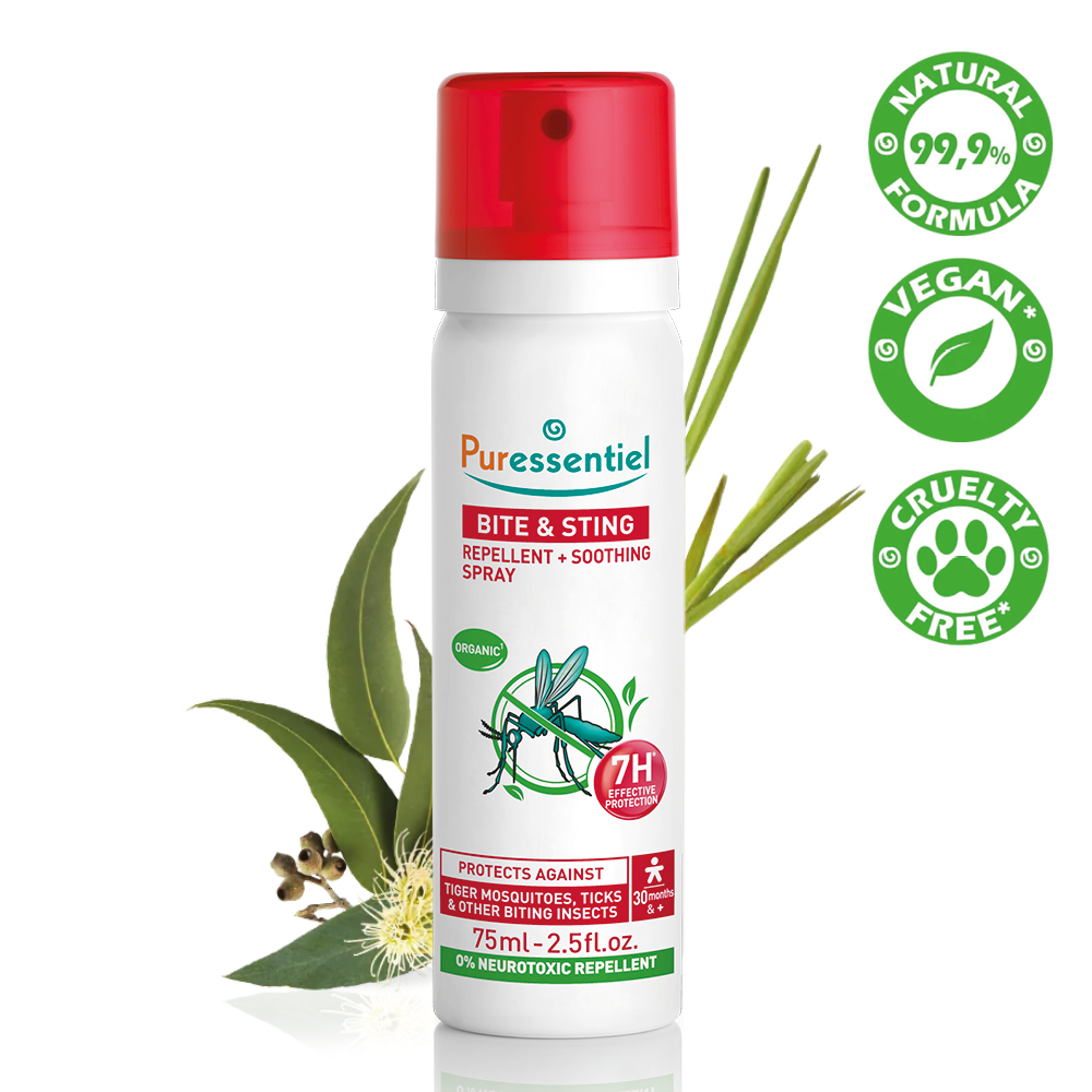 Puressentiel Anti-Sting Spray - 75 ml | Fast-Acting Relief for Insect Bites and Stings 