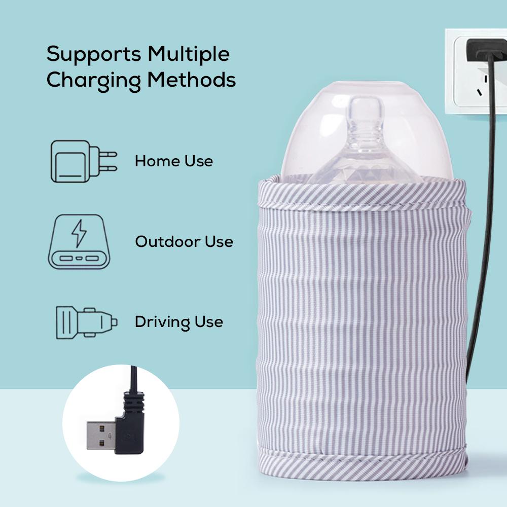 Sunveno - Travel USB Milk Bottle Warmer - Grey