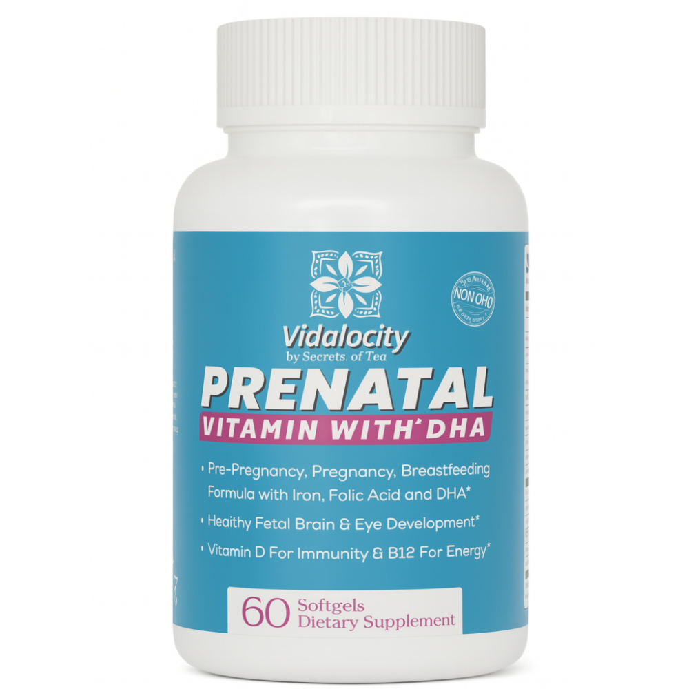 سيكرتس أوف تي - فيتامينات الحمل وحمض الدوكوساهكسانويك - 60 حبة