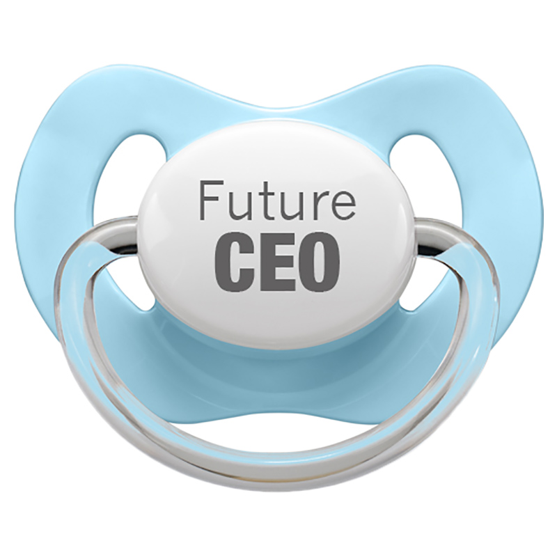 LittleMICO - Future CEO Pacifier - 0-6M - Blue