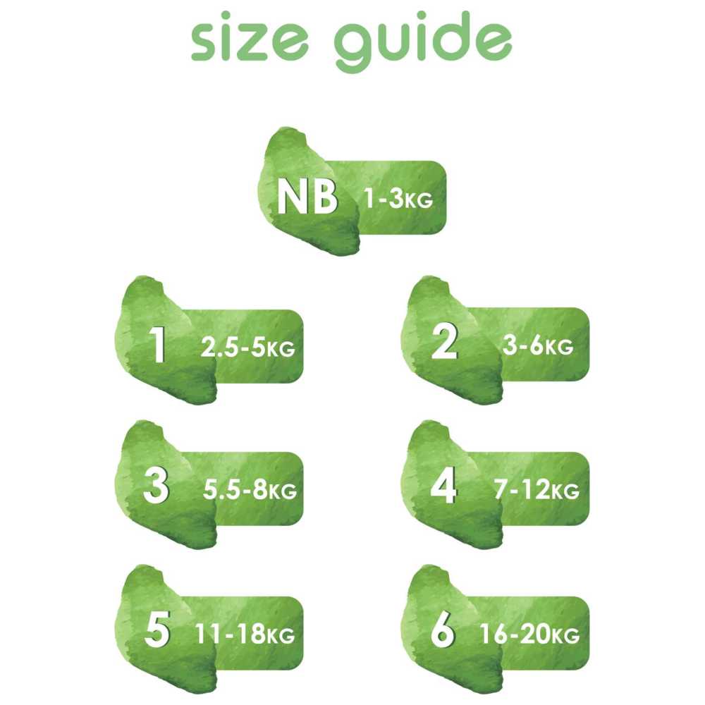 Pure Born - Double Pack Nappy - Size 4 - 7-12kg - 48's x 3 Bundle - Assorted