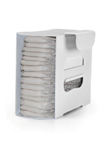 Prince LionHeart, 2-in-1 Modular Nappy Depot with 2 Hooks - White