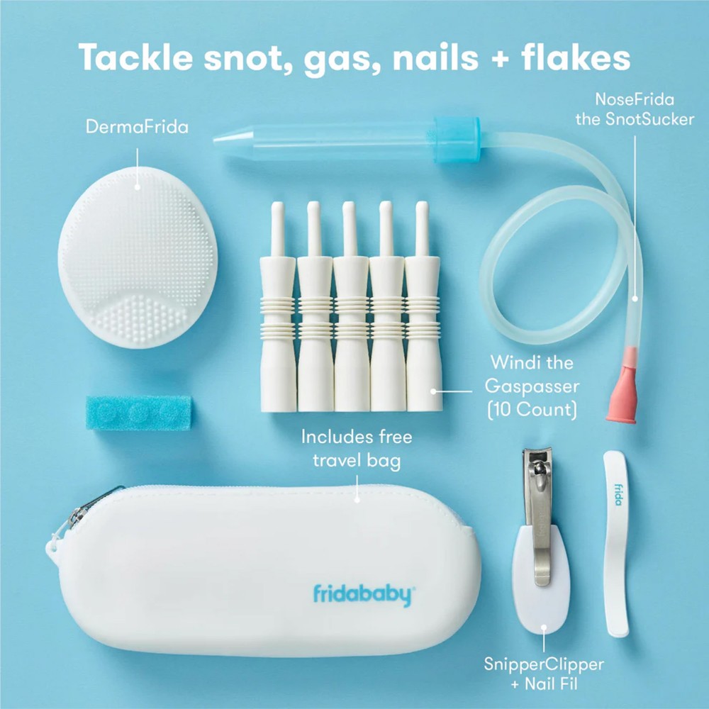 Fridababy - Baby Basics Kit - Newborn Care, NoseFrida & GasReliever