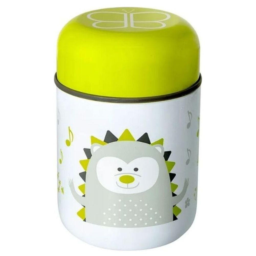 بيبي لوف حافظة طعام حرارية ملعقة وزبدية ليموني