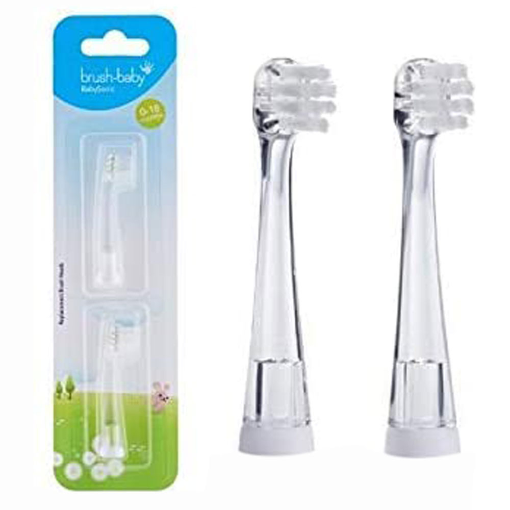 Brush Baby - 2025 Collection Baby Sonic Replacement Brush Heads Pack Of 2