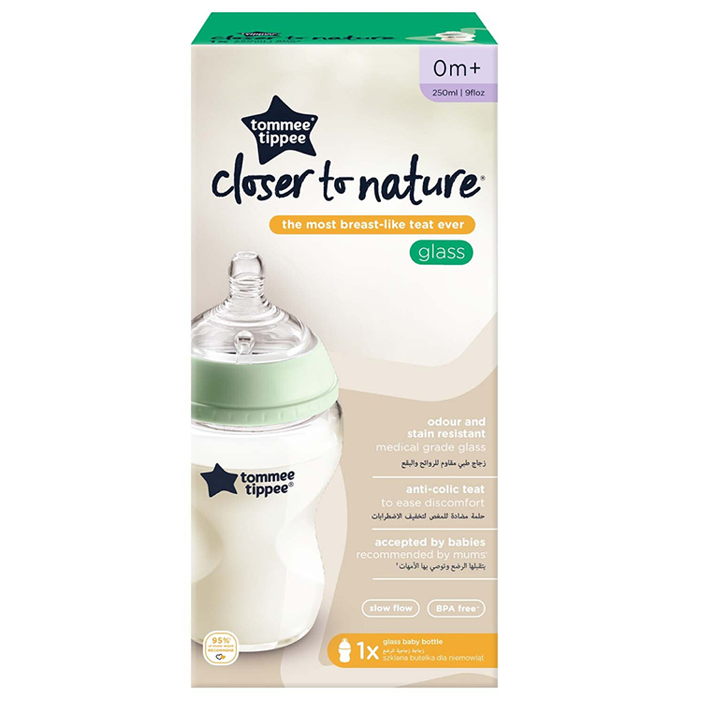 Tommee Tippee - Glass Bottle Self-Sterilizing - 250ml