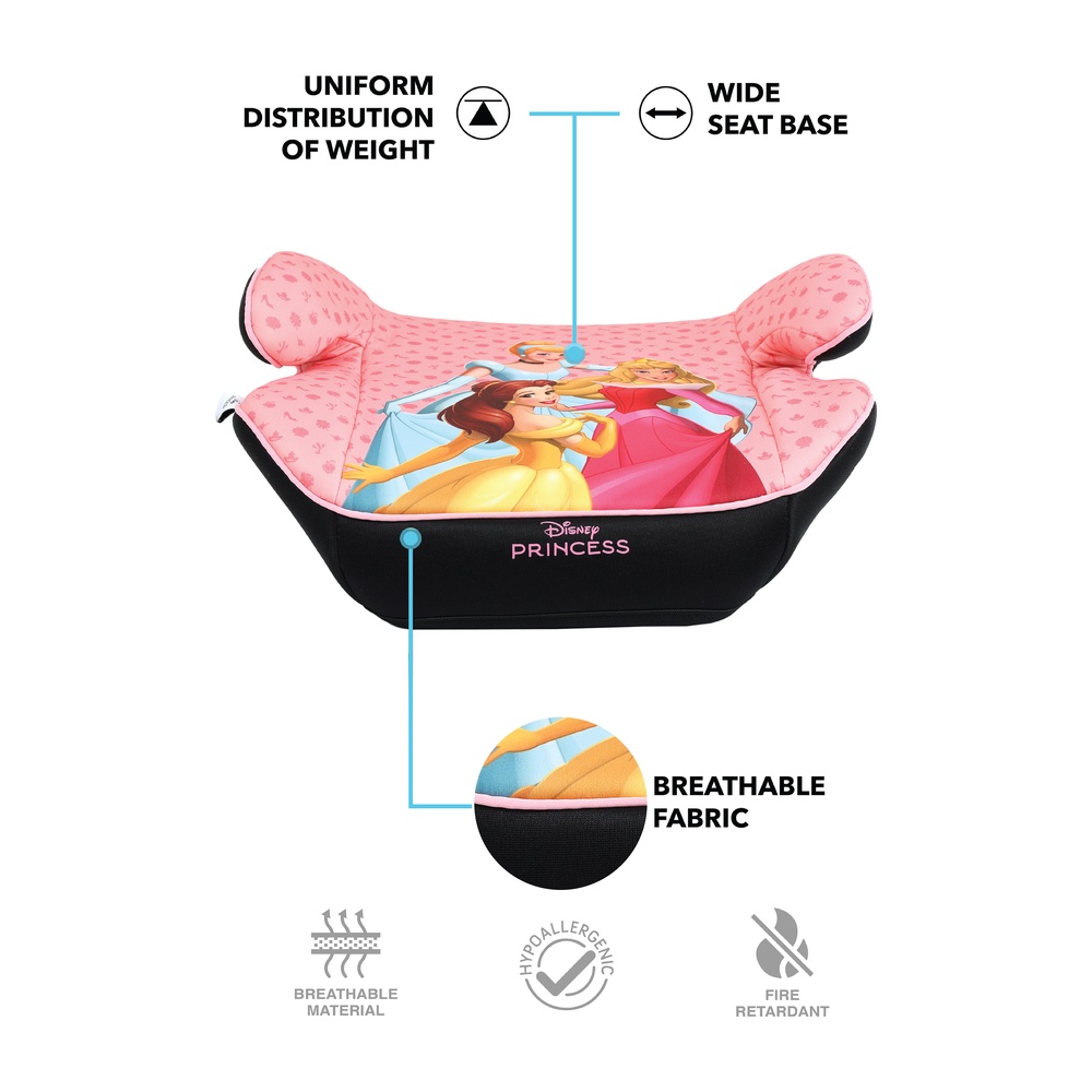 Disney - Princess Kids Booster Seat - Light Pink