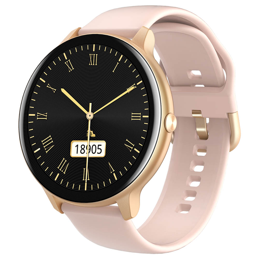 اي واون - ساعة ذكية CR112 - زهري