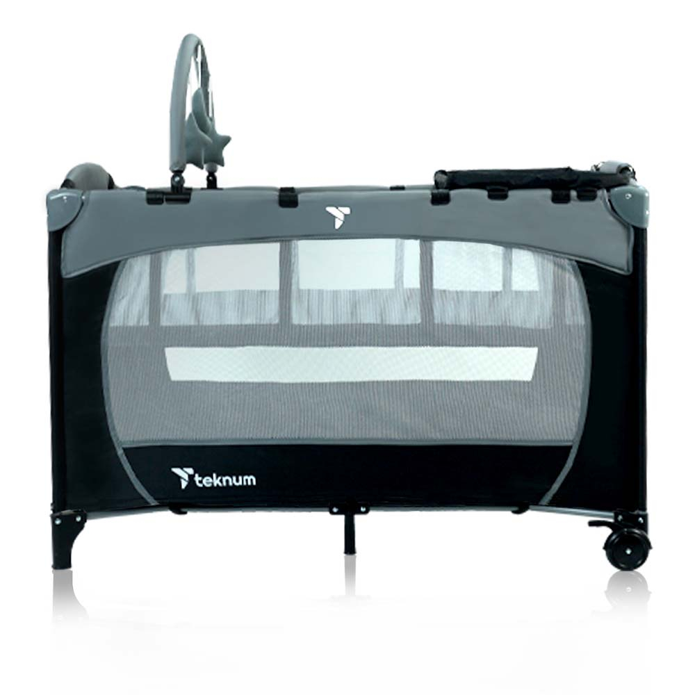 Teknum Explorer Playard and Cot Grey Buy at Best Price from Mumzworld