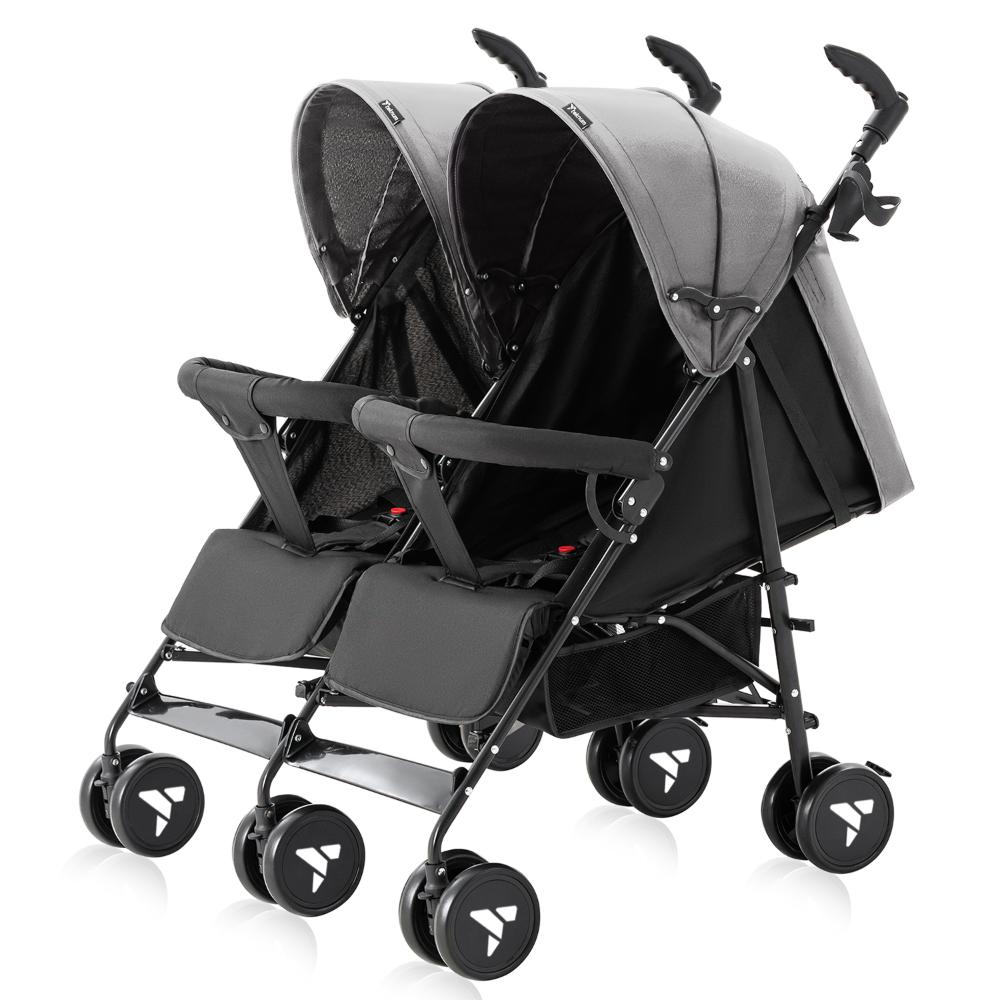 Teknum - Fellow Twin Stroller - Grey