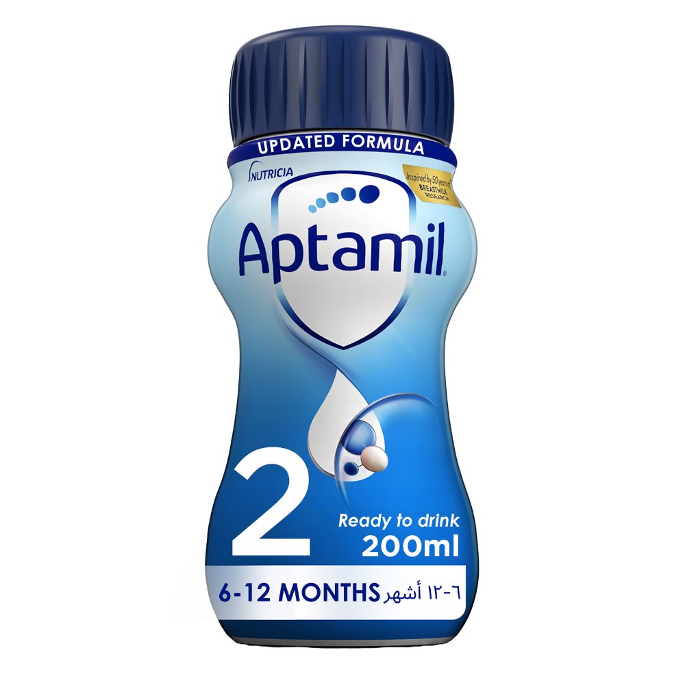 Aptamil 2 Ready to Drink Follow On Milk, 200ml