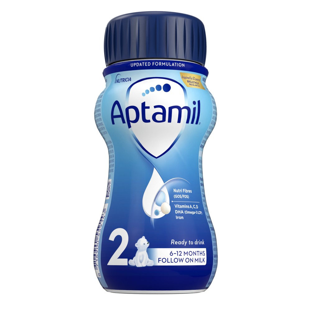 Aptamil 2 Ready to Drink Follow On Milk, 200ml