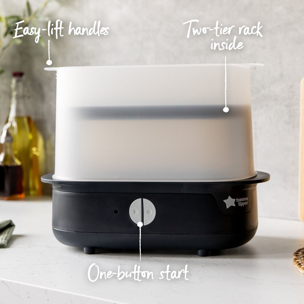 Tommee Tippee - Advanced Steam Electric Steriliser - Black