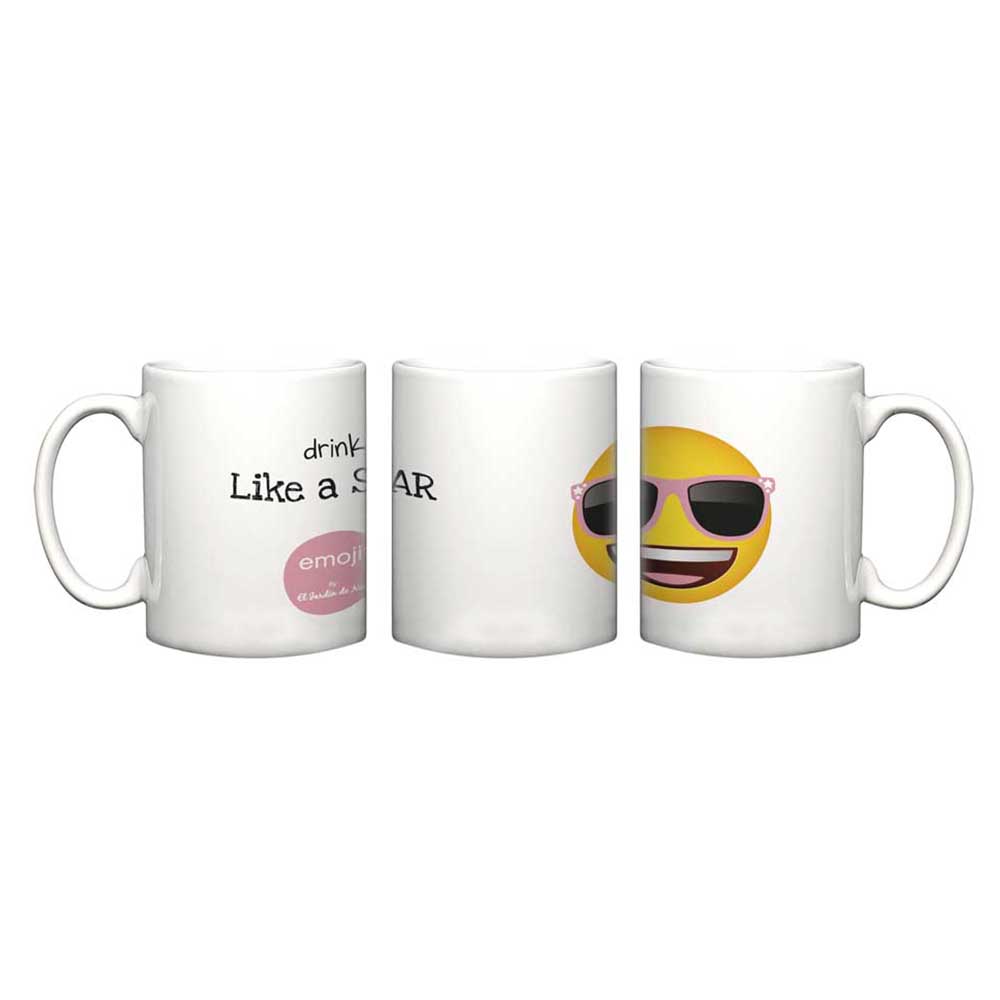 emoji - Drink Like A Star Noa Mug - White - 500ml