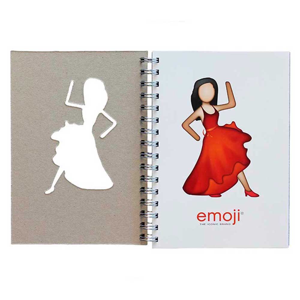 emoji - Flamenca Wire-O A4 Notebook - Red