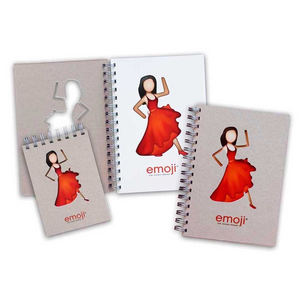 emoji - Flamenca Wire-O A4 Notebook - Red