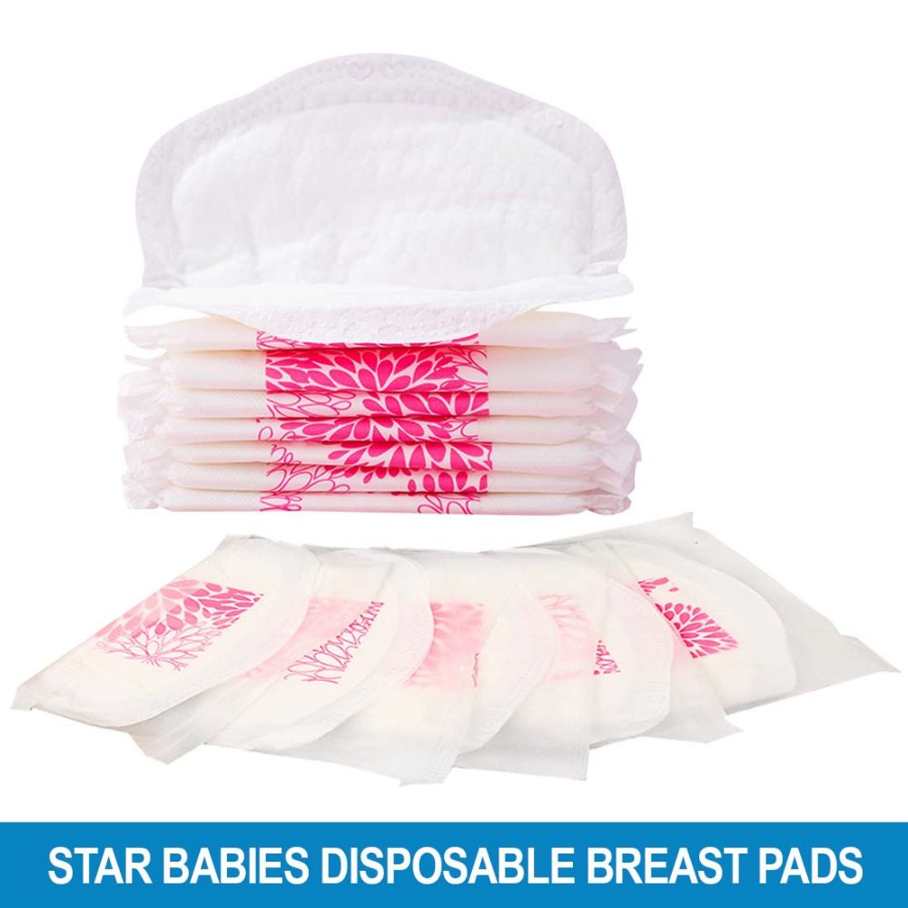 Star Babies - Disposable Breast Pad - Pack of 30 - White - Style May Vary