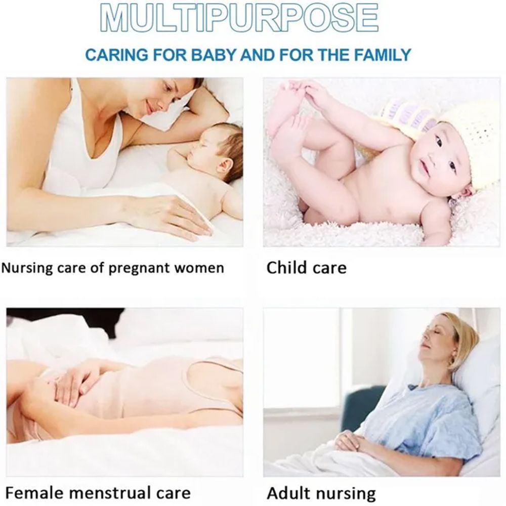 Star Babies White Disposable Changing Mats - Pack of 125 with 10pcs Ear Cover Free