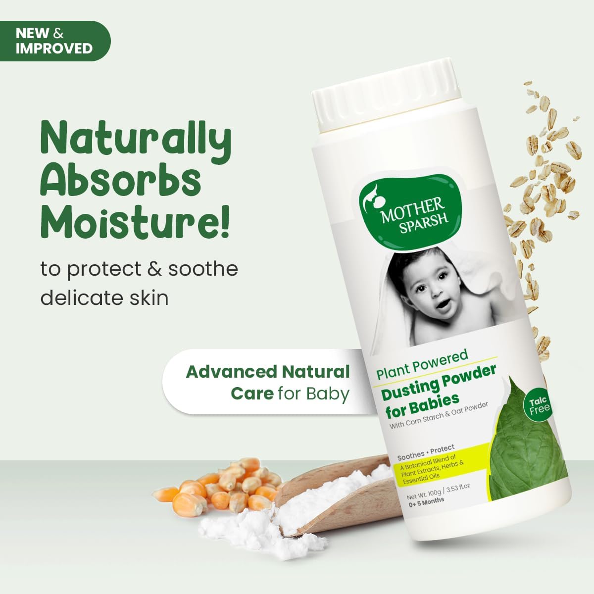 Mother Sparsh - Talc-Free Babies Natural Dusting Powder 100g