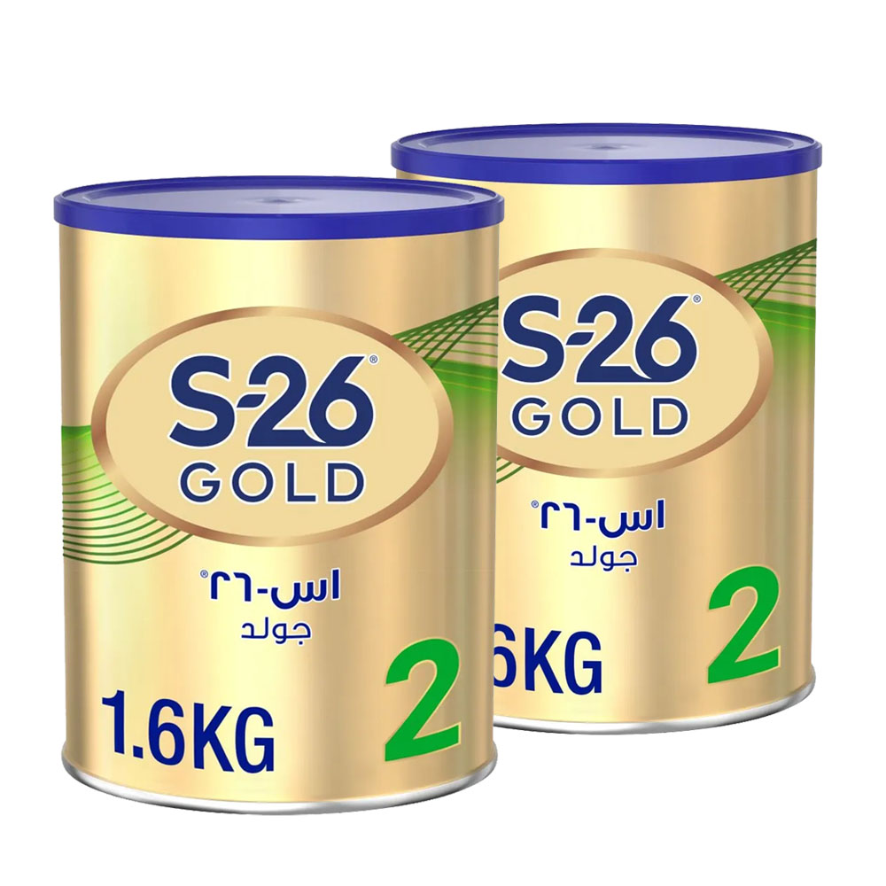 S26 - GOLD Stage 2, 6-12M Formula for Babies -1.6kg - Pack of 2