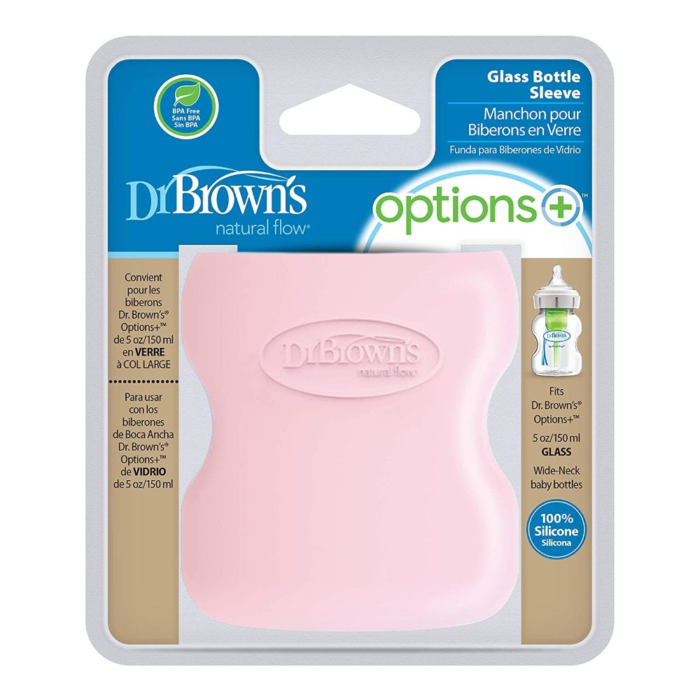 Dr. Brown's - W-N Glass Bottle Sleeve - Pink - 150ml