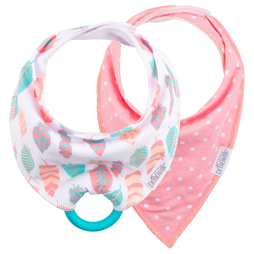 Dr. Brown's - Bandana Bib with Teether - Pack of 2