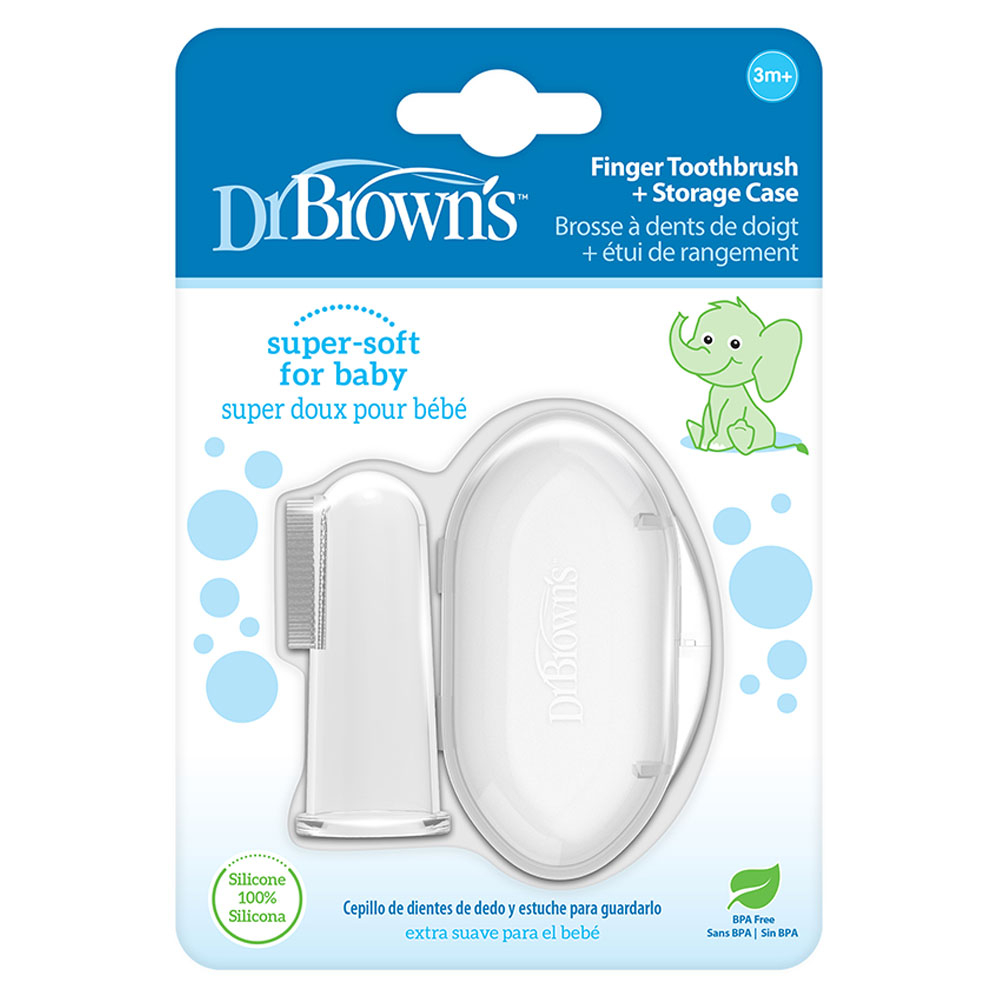 Dr. Brown's - Silicone Finger Toothbrush With Case