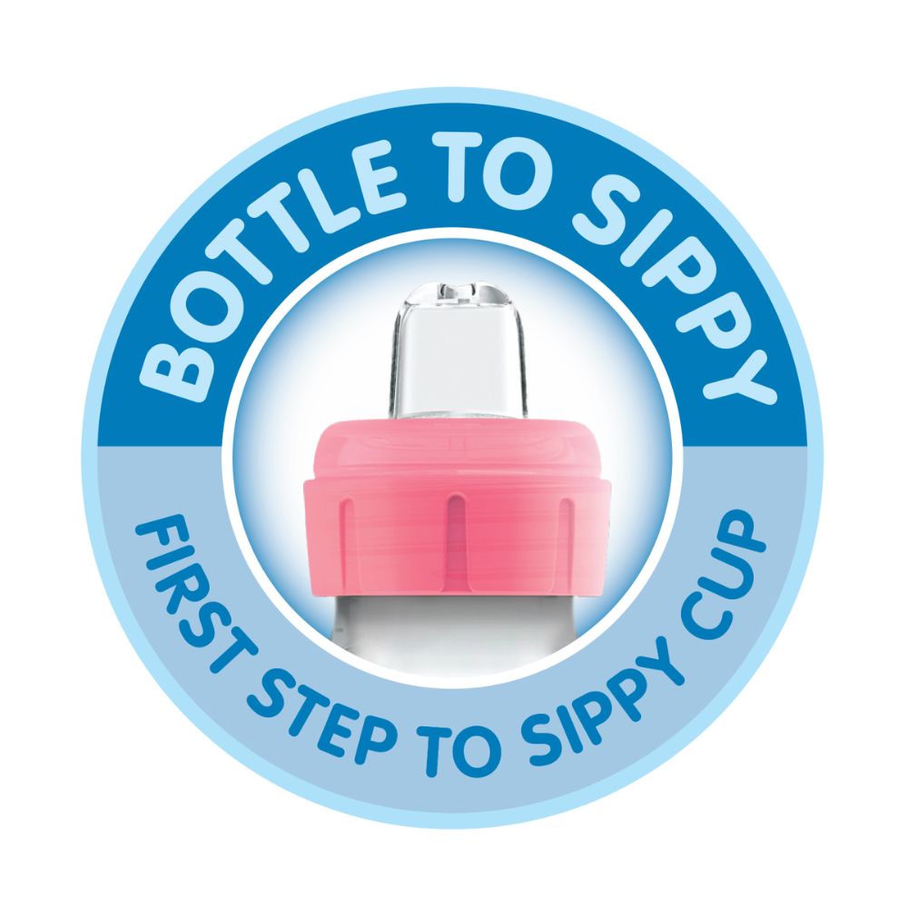 Dr. Brown's Polypropylene Narrow Options+ Sippy Spout Bottle - Flamingo