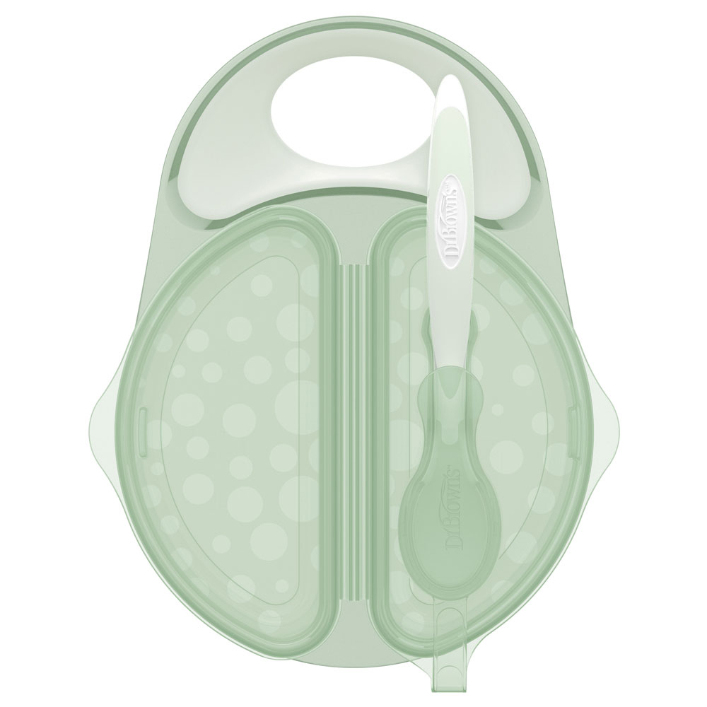 Dr. Brown's - Travel Fresh Bowl & Snap-In Spoon Teal