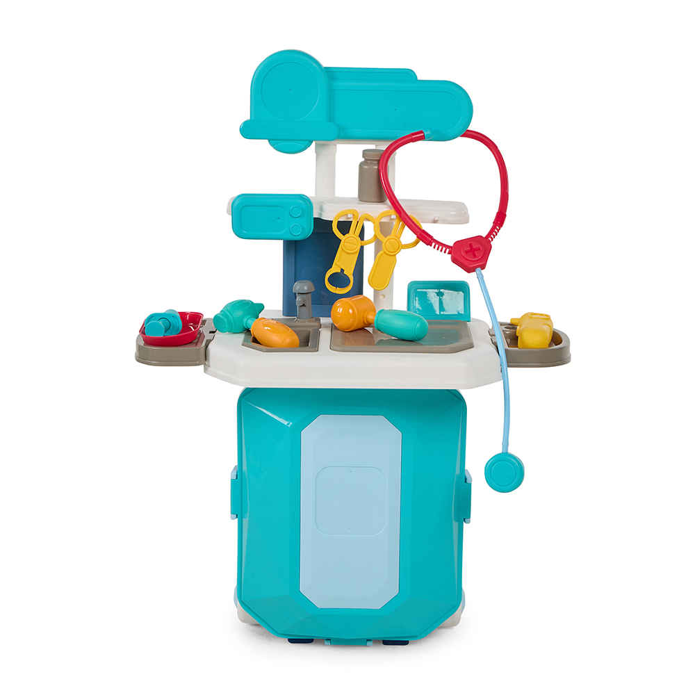 Little Learners Doctor Set in Large Diamond Box - Blue - 18 Pc Set