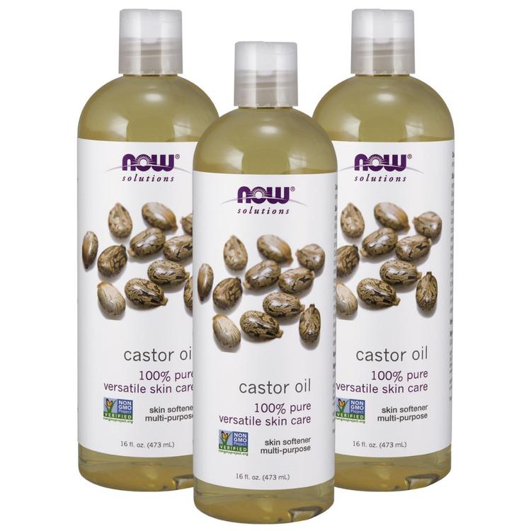 Now Solutions, Castor Oil100% Pure 16 Fl. Oz. Pack of 3 | Buy at