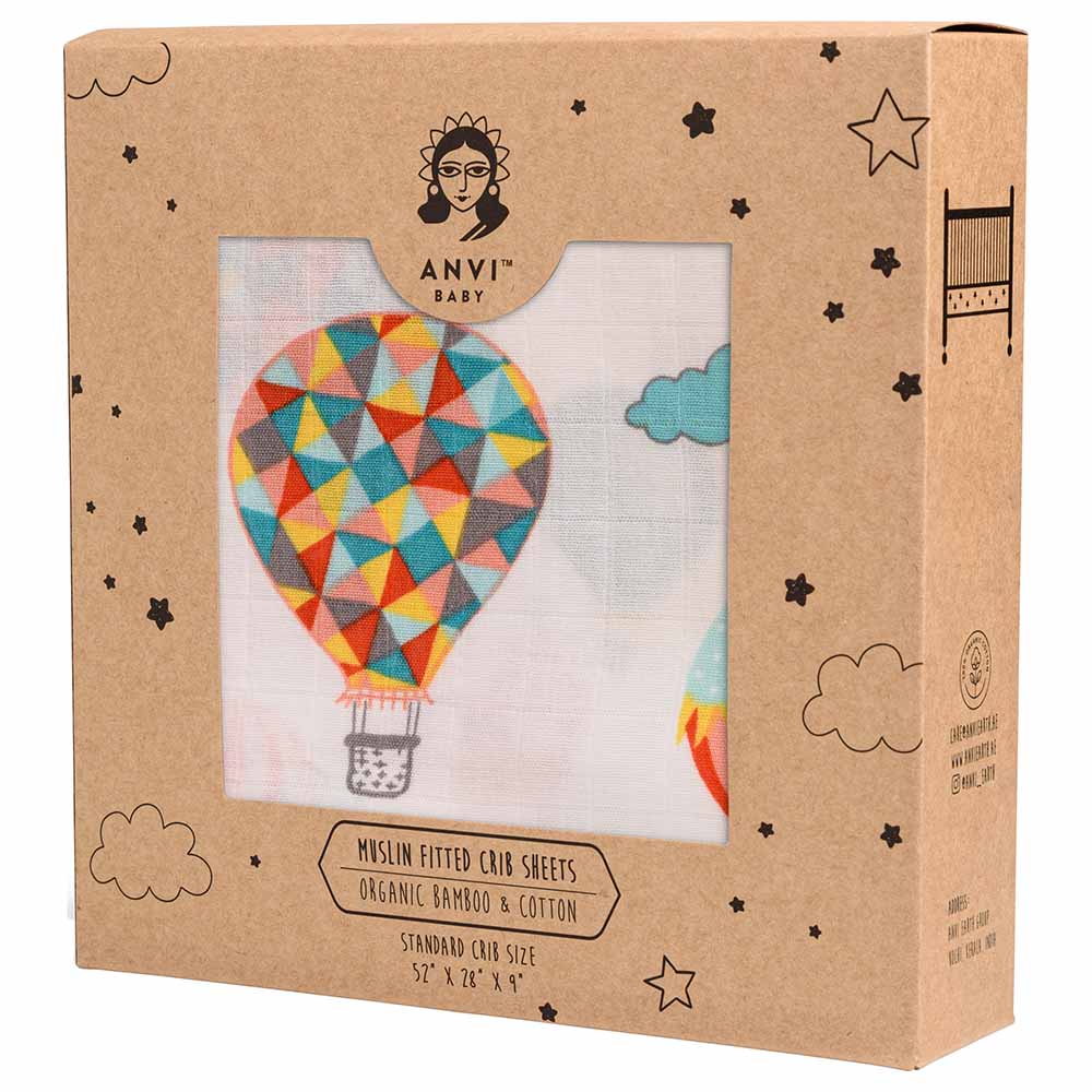 أنفي بيبي - غطاء فرشة مهد المواليد - قماش (شاش) عضوي أنفي بيبي - غطاء فرشة مهد المواليد - قماش (شاش) عضوي